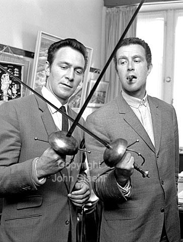 Christopher Plummer and instructor Philip Savile make Shakespeares "Hamlet" on Kronborg Castle for Danish Television and BBC.
17-08-63.
6x6, jpeg, 300 dpi, size: 1 - 2 MB.
Printsize: 25 cm. k6342901.jpg